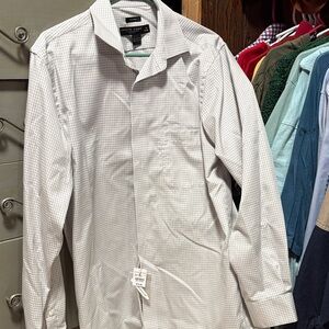 Pronto Uomo Gray Checkered Men's Shirt